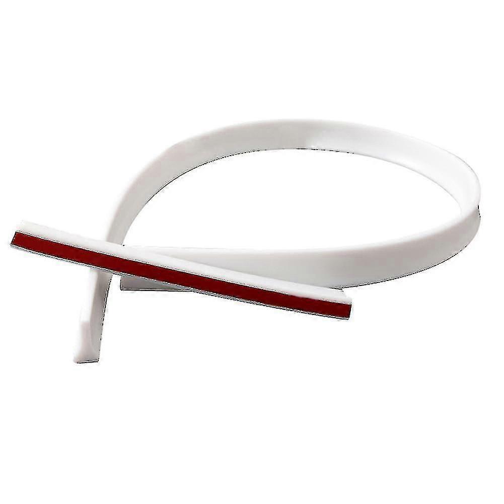 Shower Door Dam Water Stopper Collapsible Shower Threshold Water Barrier Waterproof Strip-3m-white