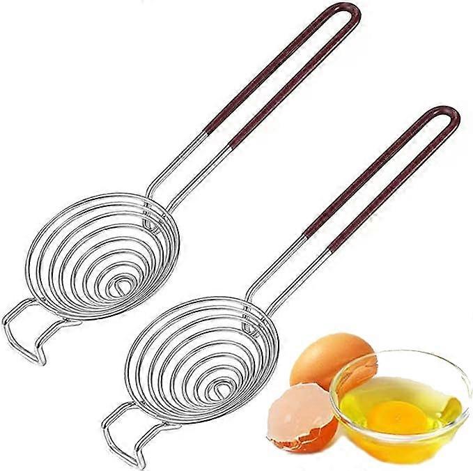 2pcs Egg Separator Filter Egg White and Egg Yolk Stainless Steel Egg Separator, Egg Separator for Kitchen Gadgets