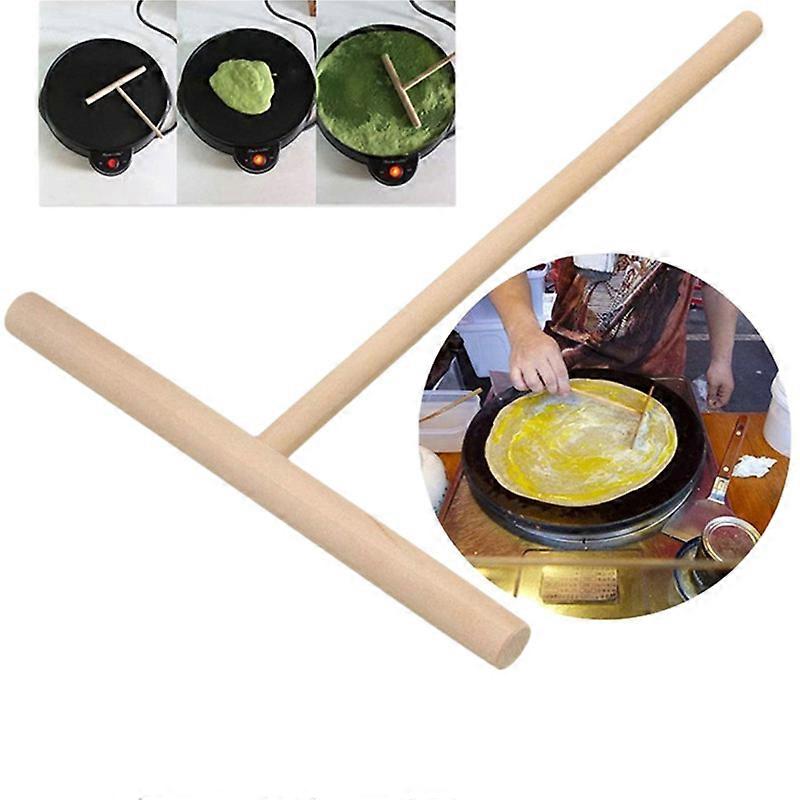 Professional T Shape Wooden Crepe Maker