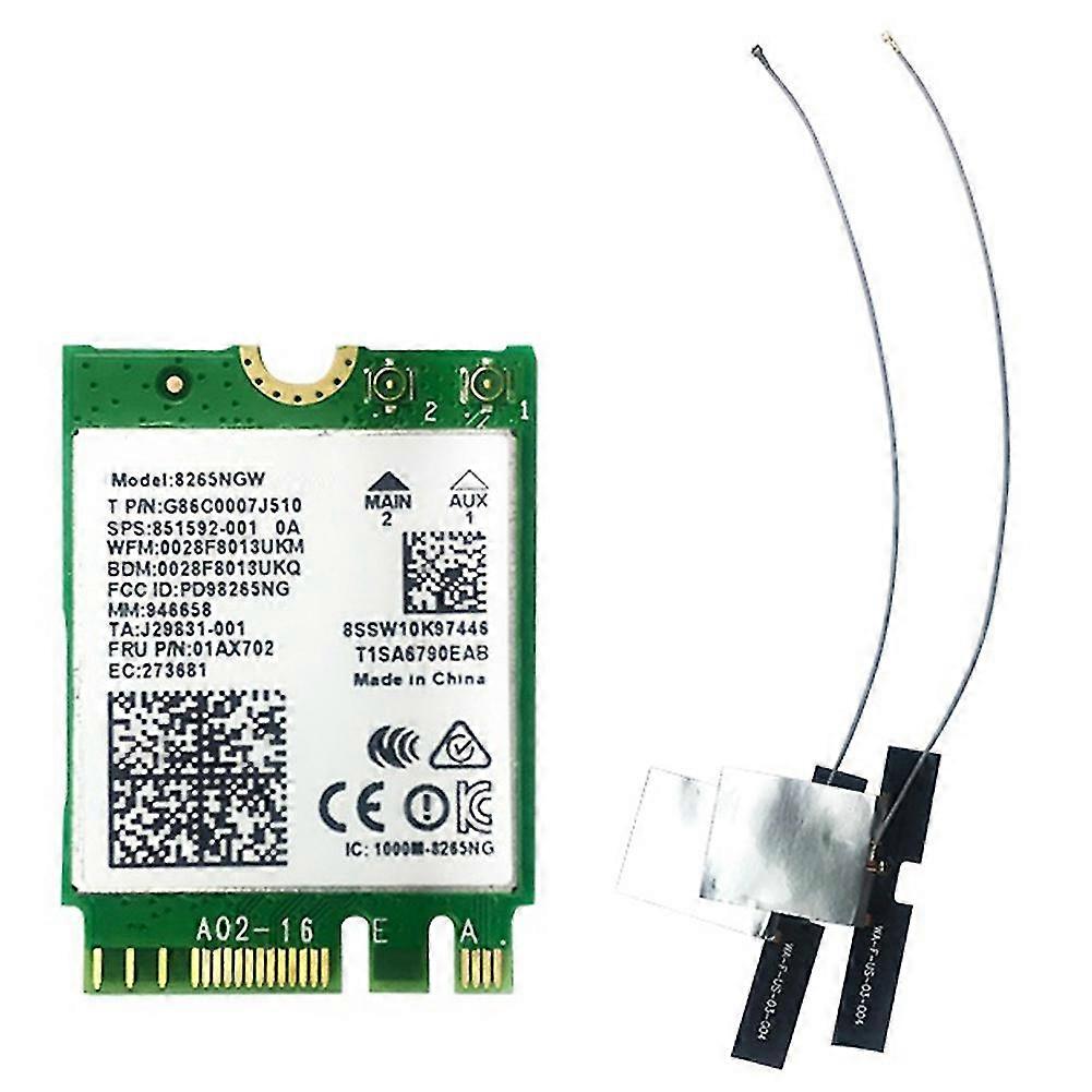 Ac8265 Wireless Network Card 2.4ghz-5ghz Dual-band M.2 Wifi Card With Ipex4 Generation Flexible Ant