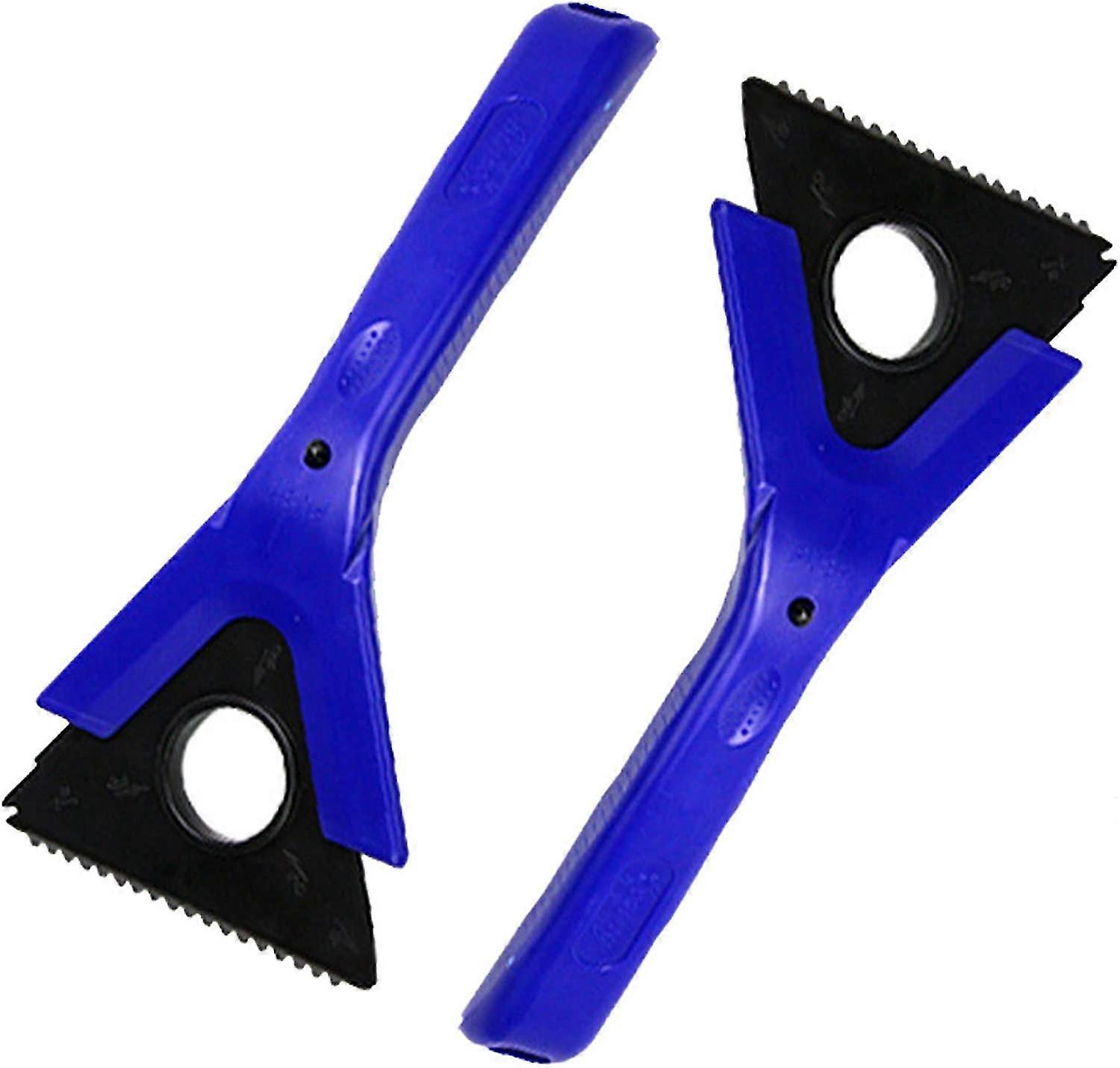 ice scraper with glove for car, suv and van, heavy duty ice squeegee - black