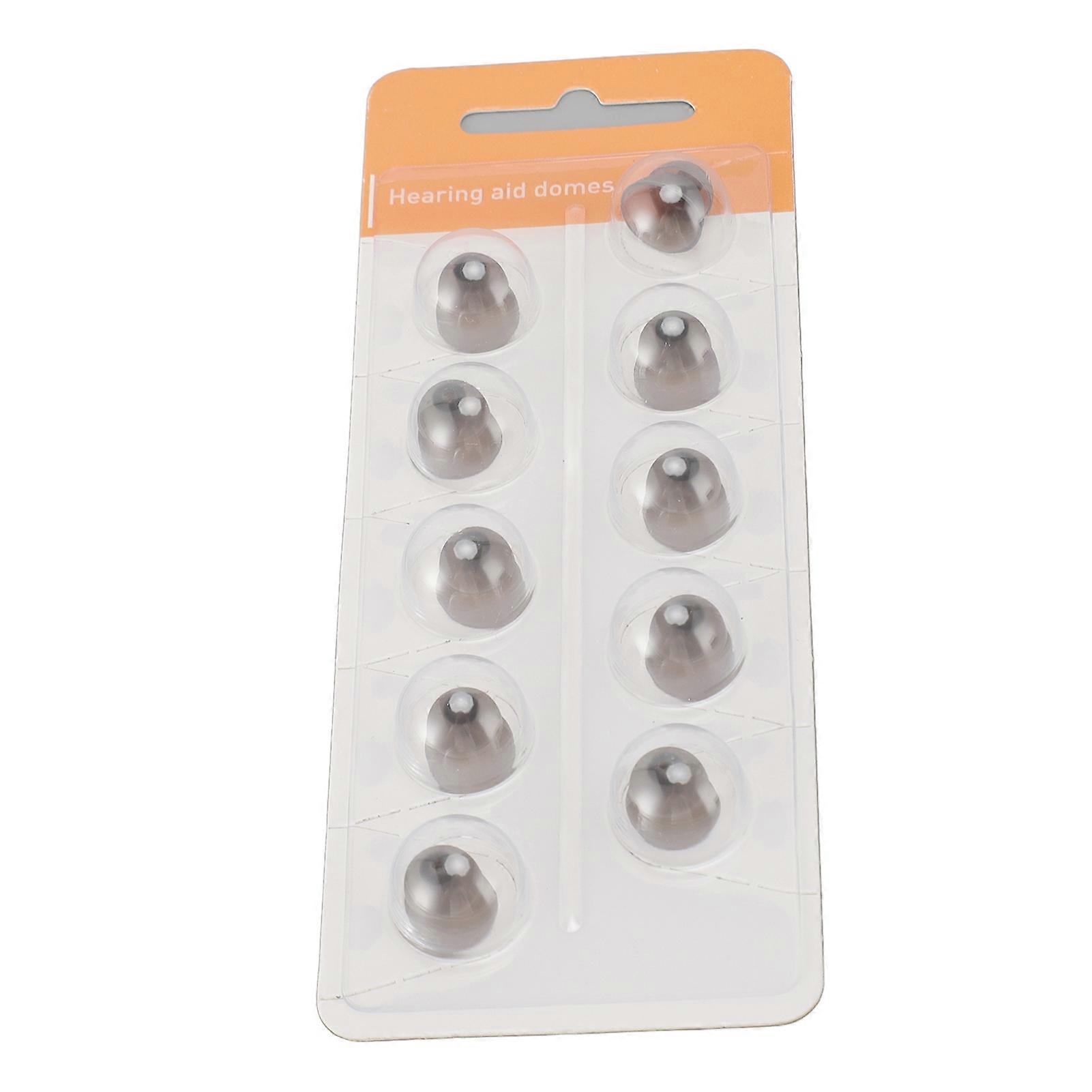 10pcs Sound Amplifier Domes Soft Silicone Ear Plug Tips Round Dome Set for Phonak for Audeo for Paradise for Lumity M