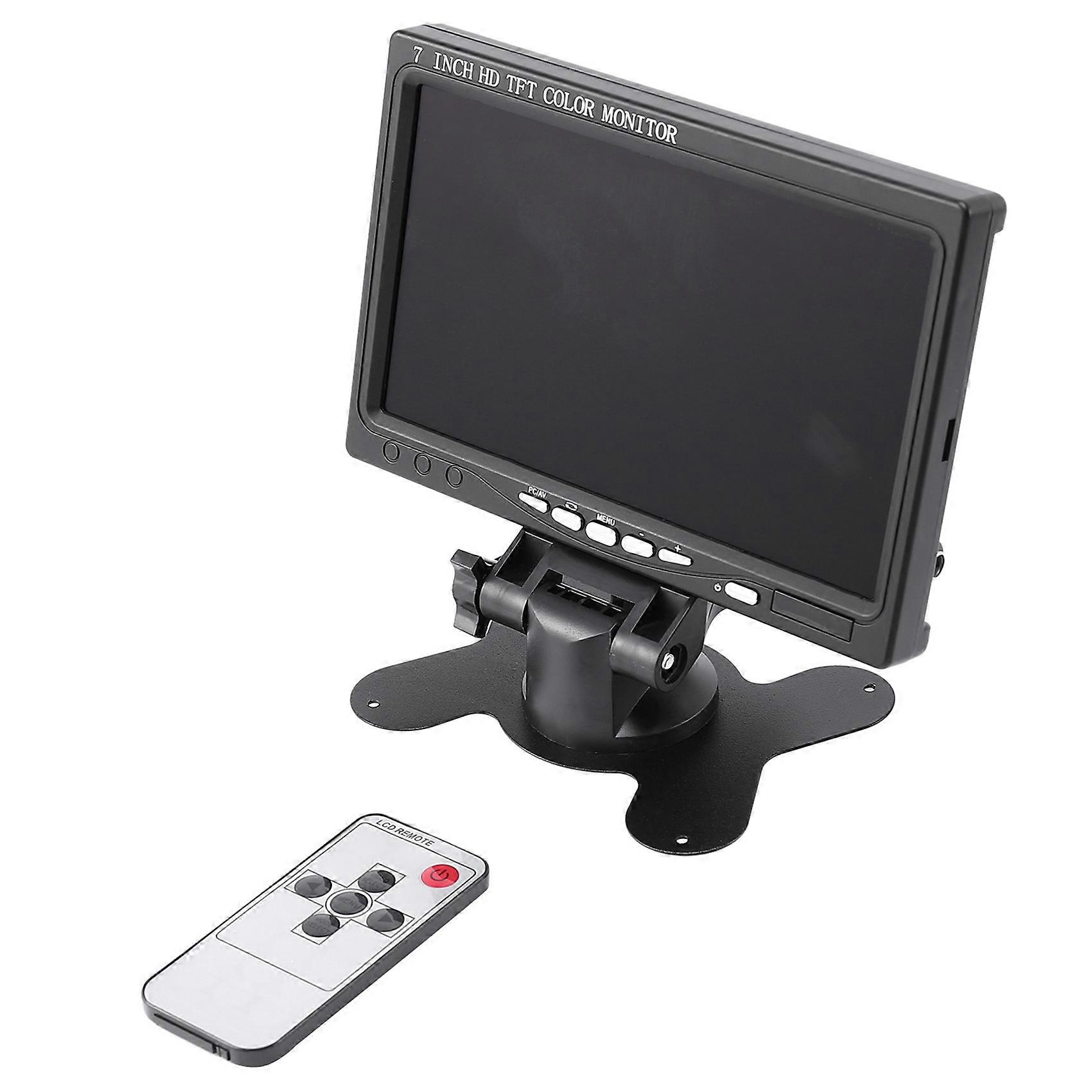 7 Inch Portable Monitor 1024X600 Display -Compatible/VGA/AV Photography Monitor EU Plug