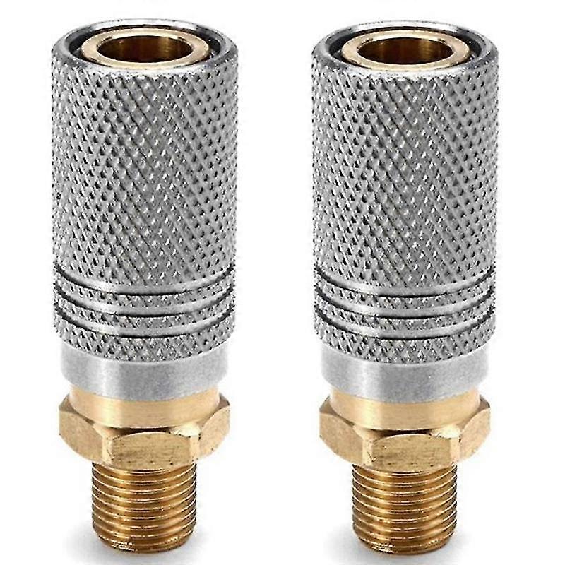 2pcs Metal Extended Pcp Air Charging Quick Release Adapter Socket 1/8 Bsp Tool Accessories