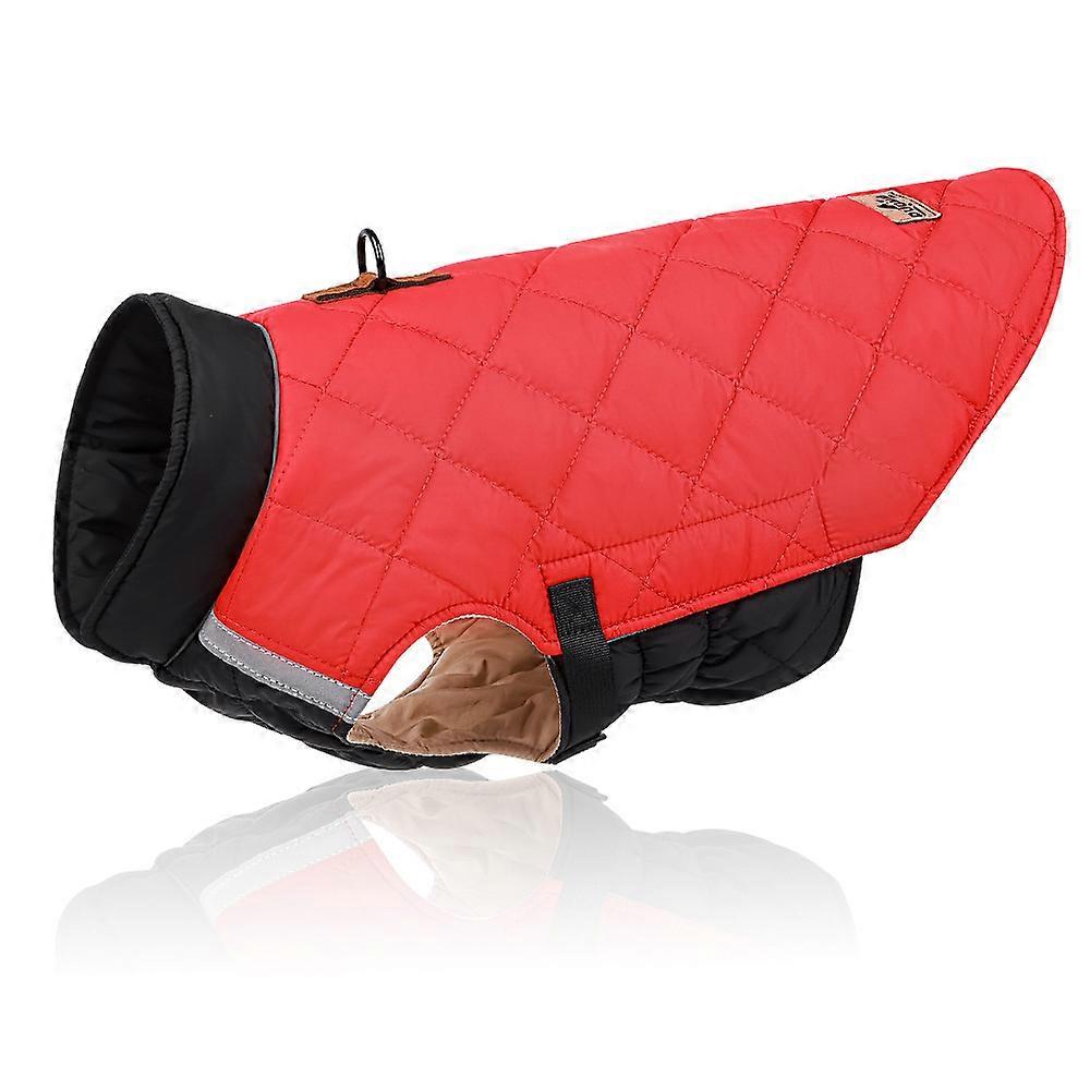 Pet Dog Puppy Winter Warm Quilted Jacket Coat Vest Reflective Clothes