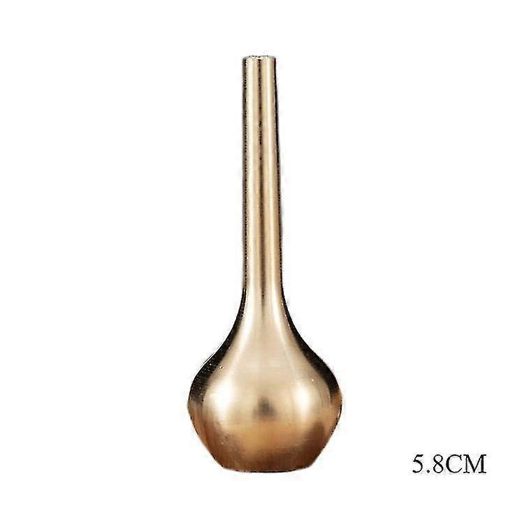 Mini solid koppar vas guld dekoration vardagsrum antik vas unik vas