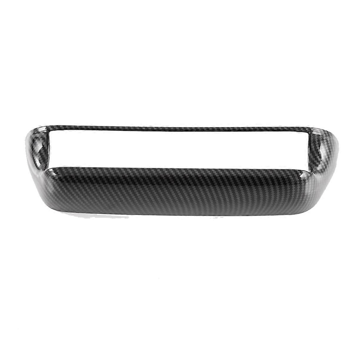Car Air Conditioner AC Switch Button Decorative Cover Trim Carbon Fiber Color for Dolphin
