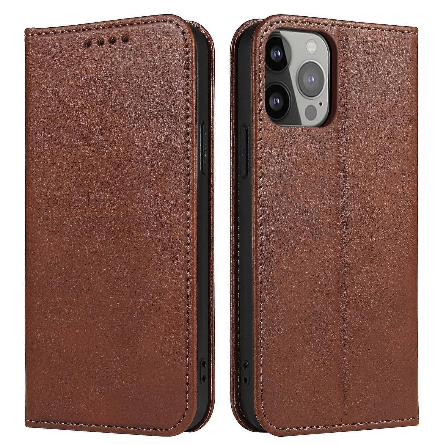 For iPhone 12 Pro Max Calf Texture Magnetic Horizontal Flip Leather Case with Holder & Card Slots & Wallet