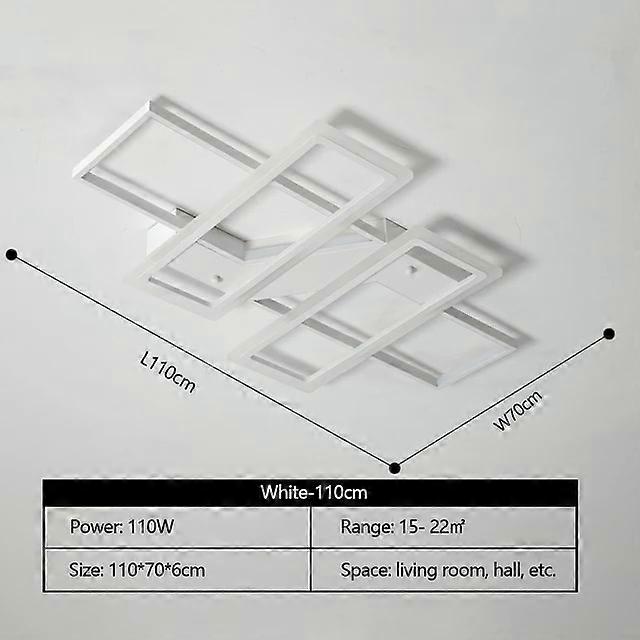 リビングルーム2023ホームデコレーションベッドルーム子供用キッチンシーリングランプ長方形屋内照明器具用のモダンなLEDシャンデリア