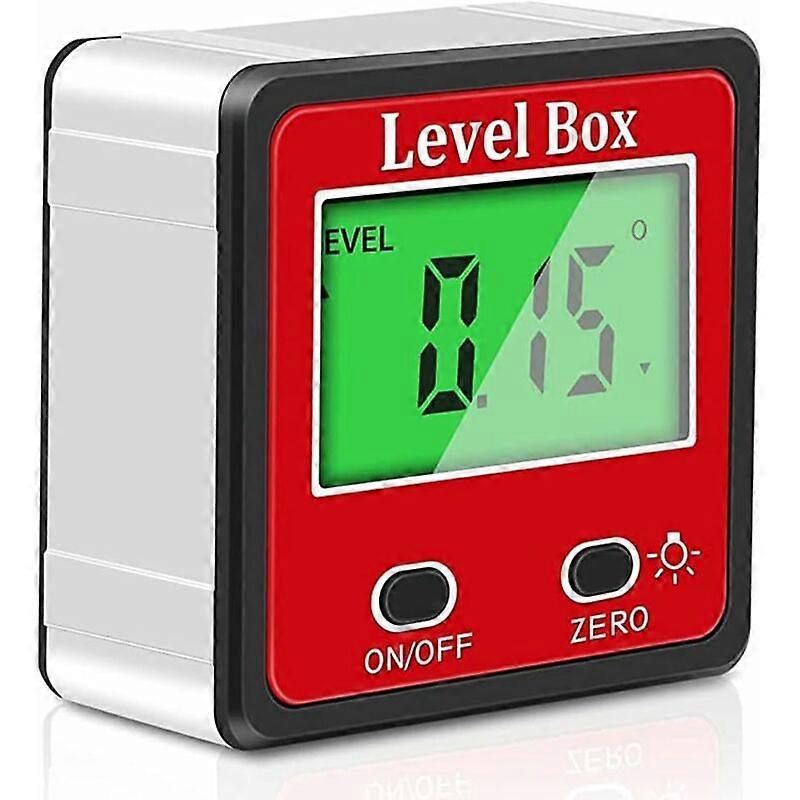 Digital Inclinometer 2 Keys Level Bevel Gauge Meter Bevel, angle protractor with lighting and magnetic