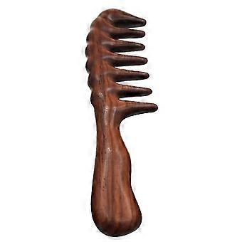 Pettine per capelli per districarsi - Pettine di legno a denti larghi