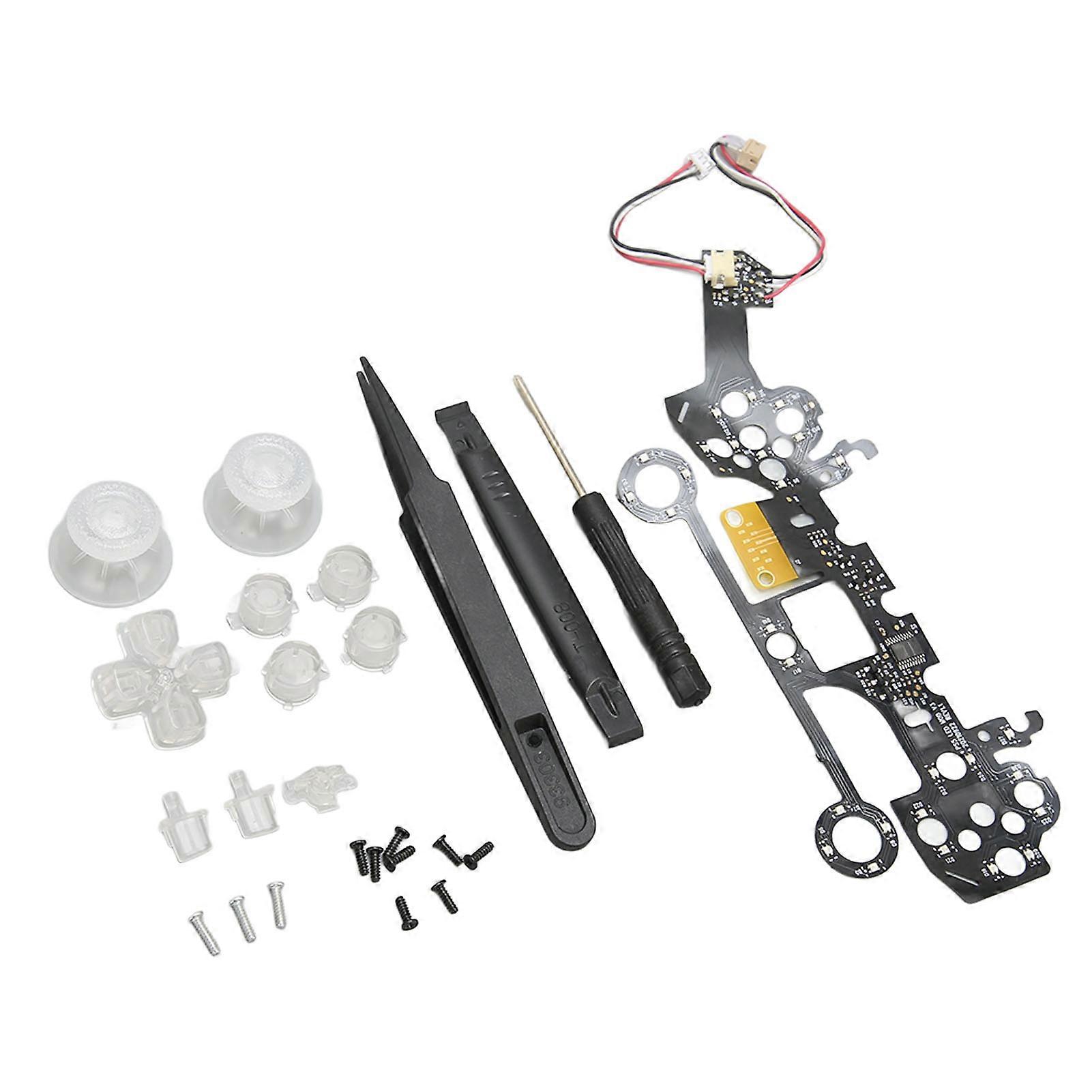 Luminated Buttons Kit DIY for PS5 Controller Multi Color Home Face D Pad