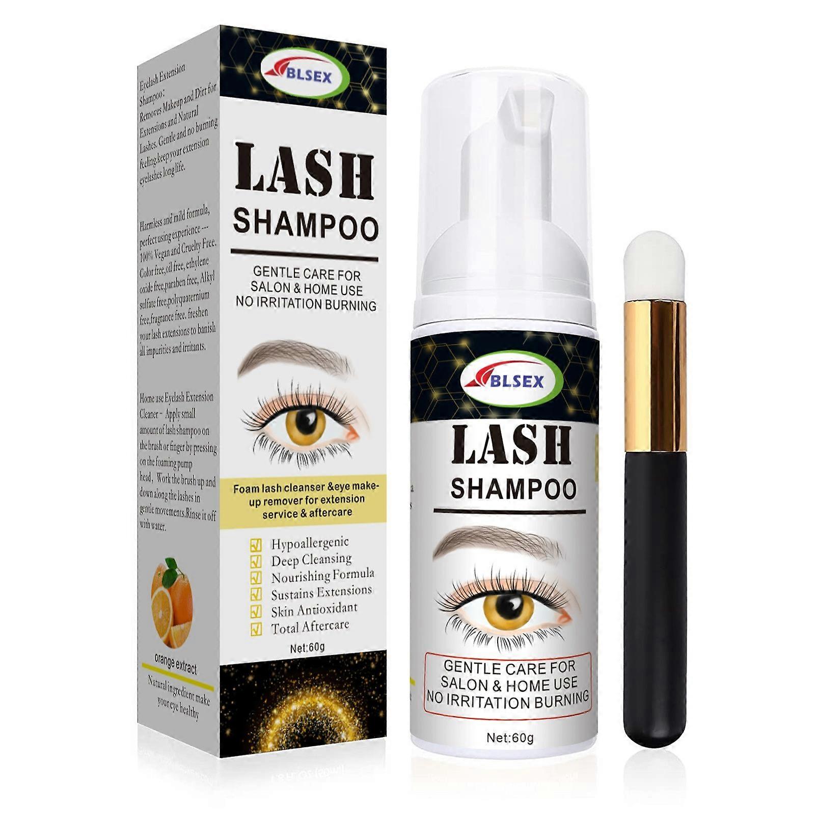Lash Serum Wenkbrauwen en Wimpers Shampoo Wash Mousse - 2 In 1 60Ml