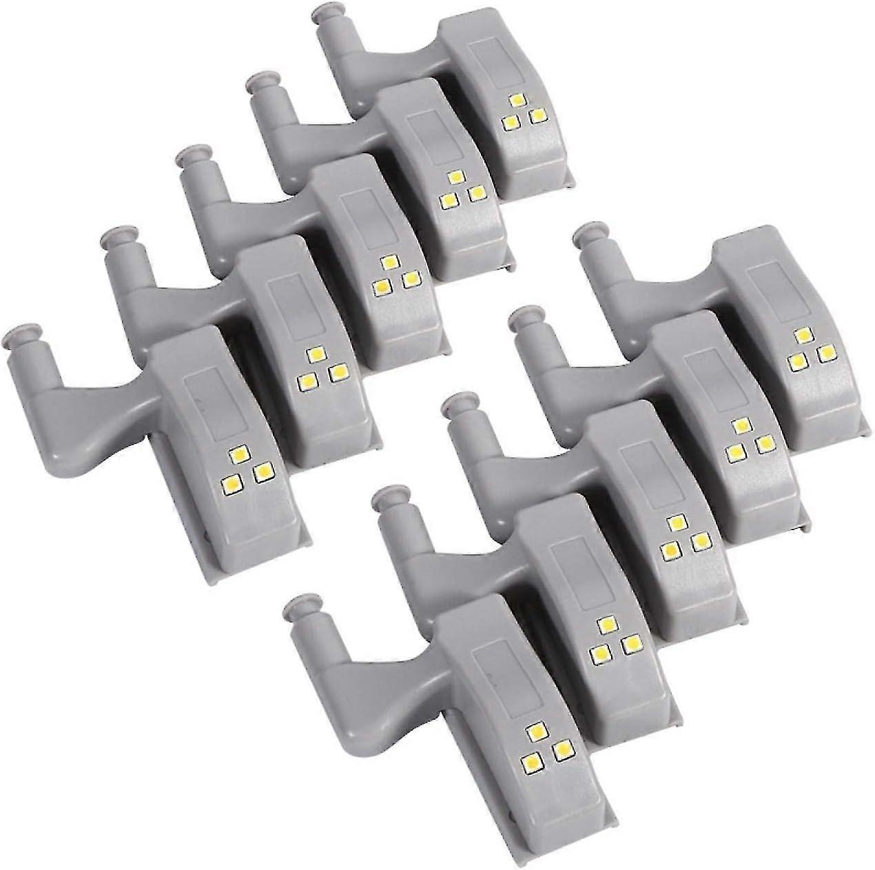 Hinge Led Light, 10Pcs Universal Cabinet Cupboard Closet Hinge LED Light Sensor Light for Home Kitch