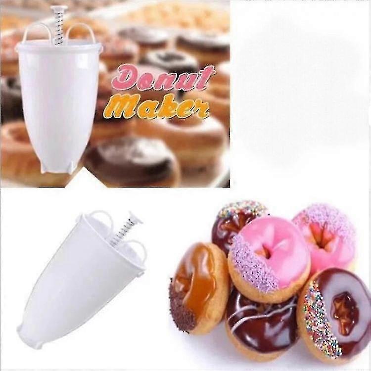 Donut Maker Easy Quick Diy Donut Mold Manual Waffle Donut Maker Plastic Kitchen Cooking Tool--