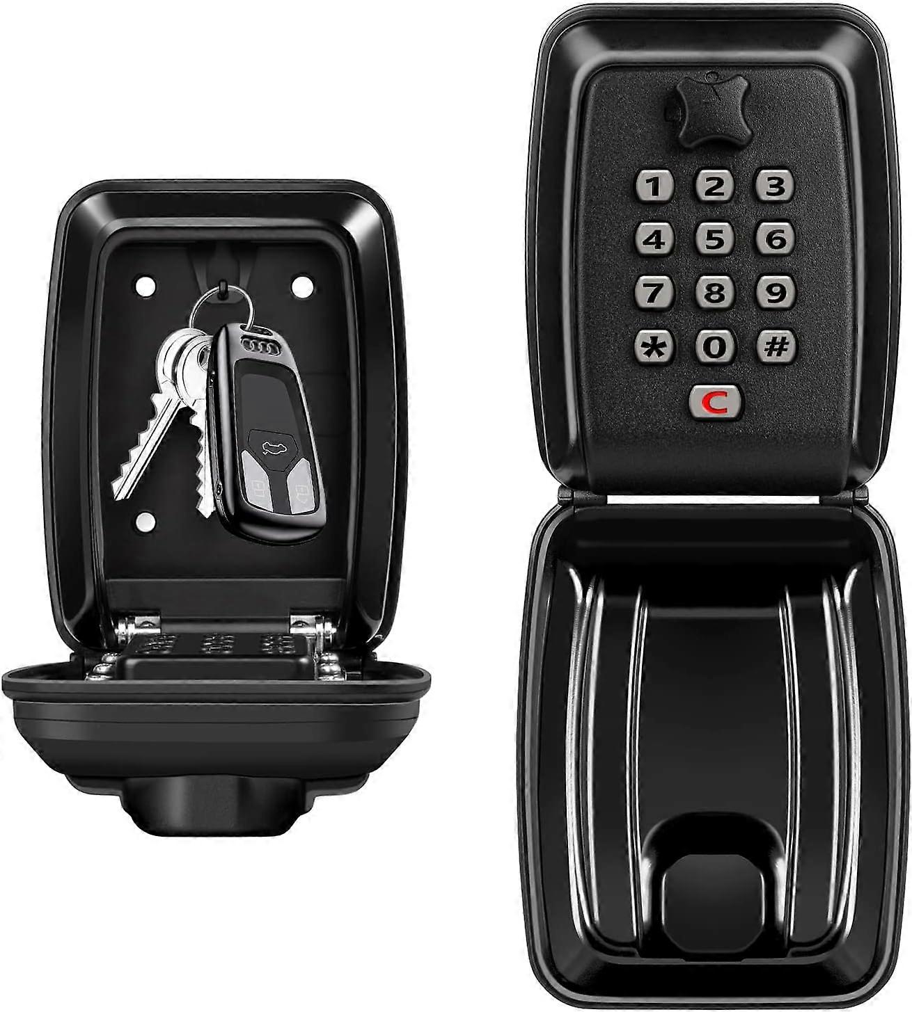 Outdoor Secure Key Box, Large Wall Mounted Key Box with 12-Digit Code Secure Key Box, Waterproof and Rustproof for Home Garage