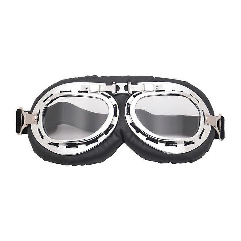 Windproof Retro Motorcycle Goggles Glasses Vintage Moto Classic Goggles for Pilot Style Steampunk ATV Bike Copper Helmet