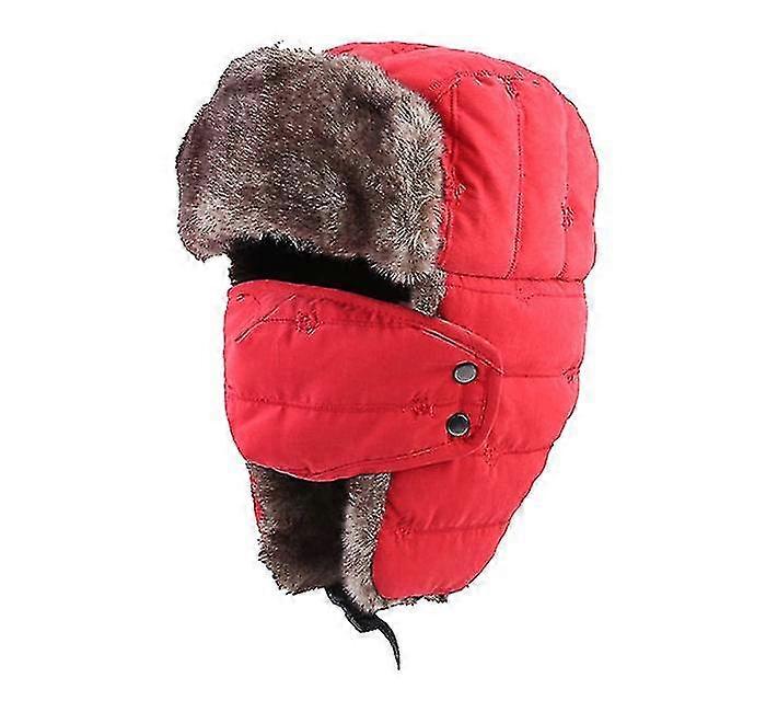Warm Trapper Hat Windproof Winter Hats With Mask