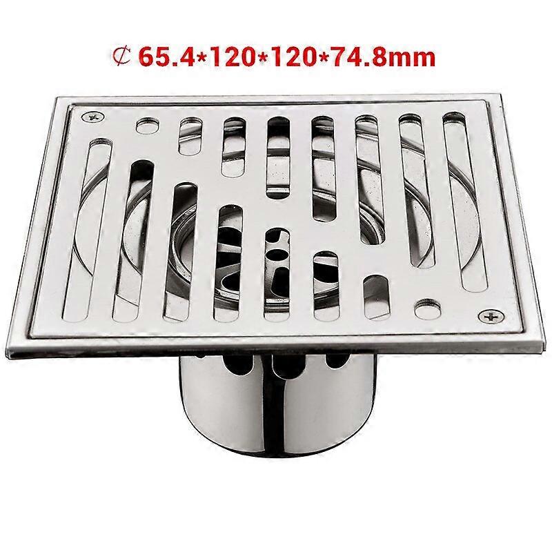 304 Stainless Steel Square Shower Grille Drain Plug Tile Floor Insert Square Drain Grille Bathroom Drain Pipe Drain FilterCraft Pipe Cleaners