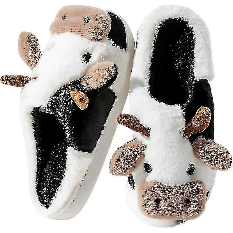 Cow Slippers For Women, Comfy Memory Foam Cloudy Soft Slippers