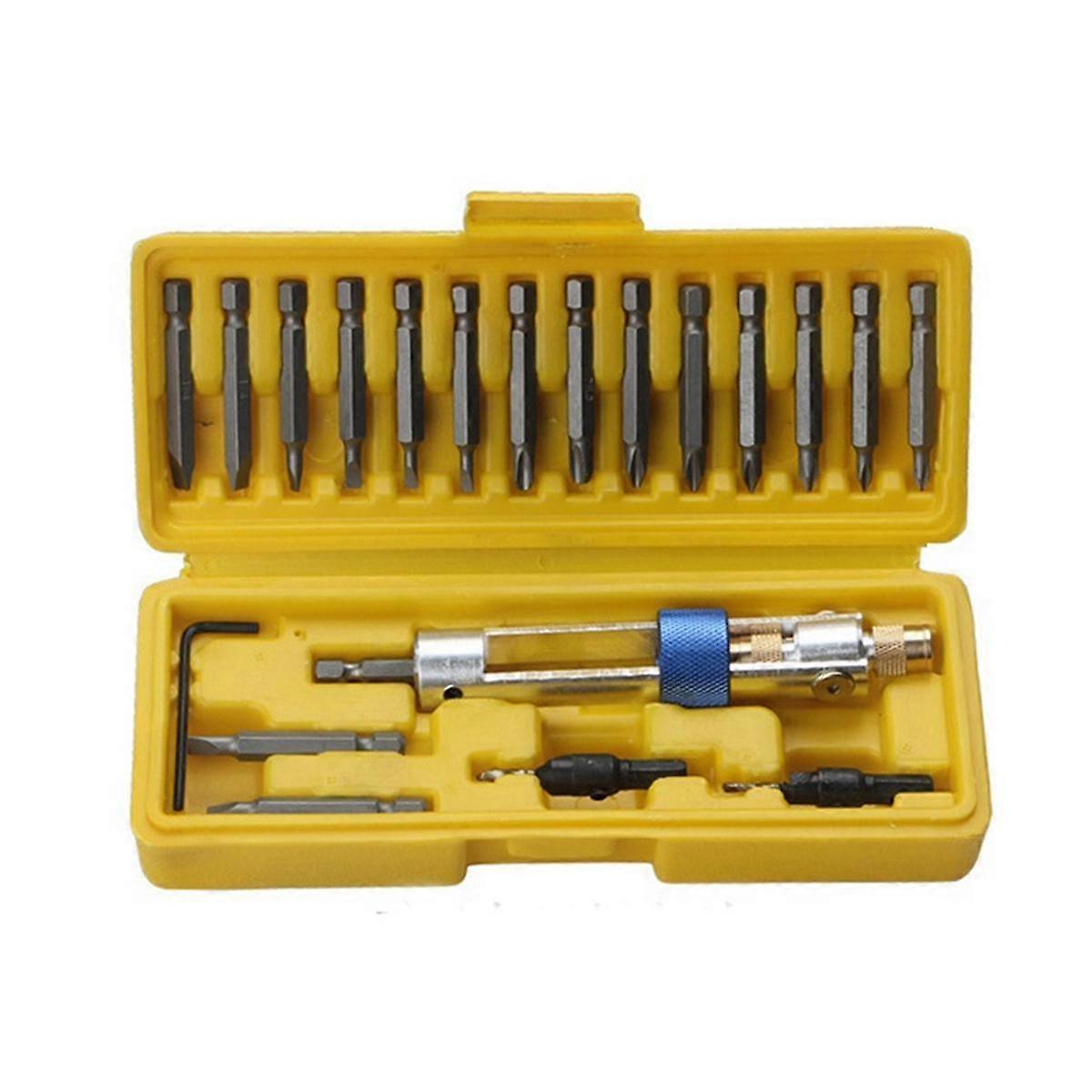 20-Piece Set of High-Speed Steel Bit Batch Head Combination Set Wind Batch Dual- Screwdriver