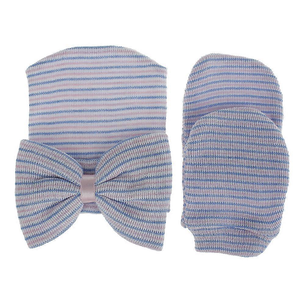 Hat and mittens for newborn, 1 hat and 1 pair of mittens for babies, boys and girls, from 0 to 3 months