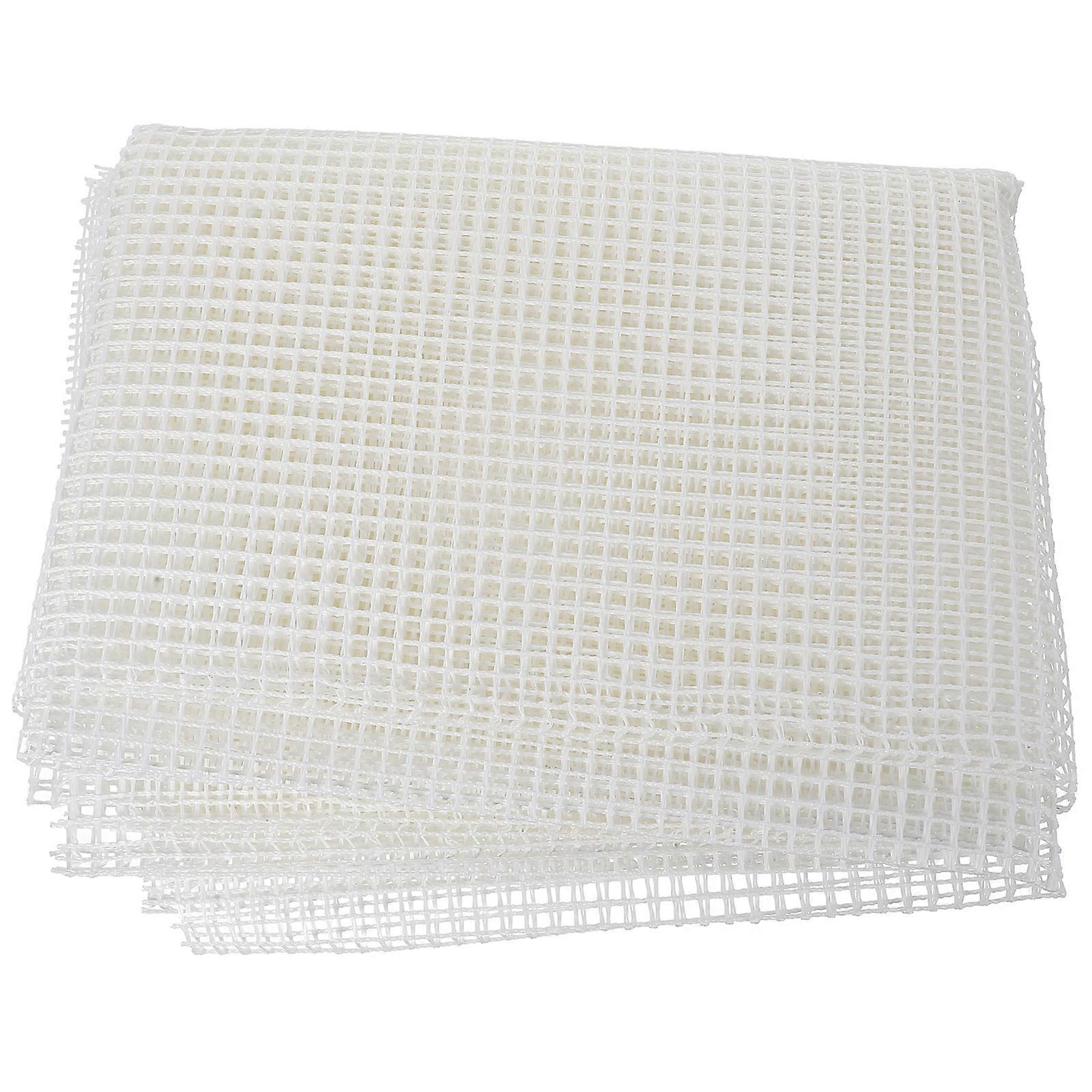 Blank Rug Hooking Mesh DIY Rug Making Tapestry Mesh Craft Sheet (White)