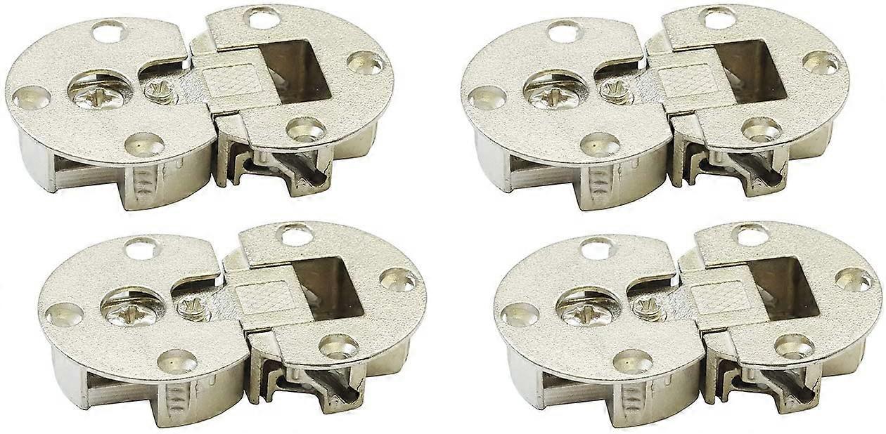 90 Degree 3D Hinge for Flap and Lid Folding Door Hinges Tab Hinge for Cupboard Doors Cabinet Kitchen Invisible Set of 4