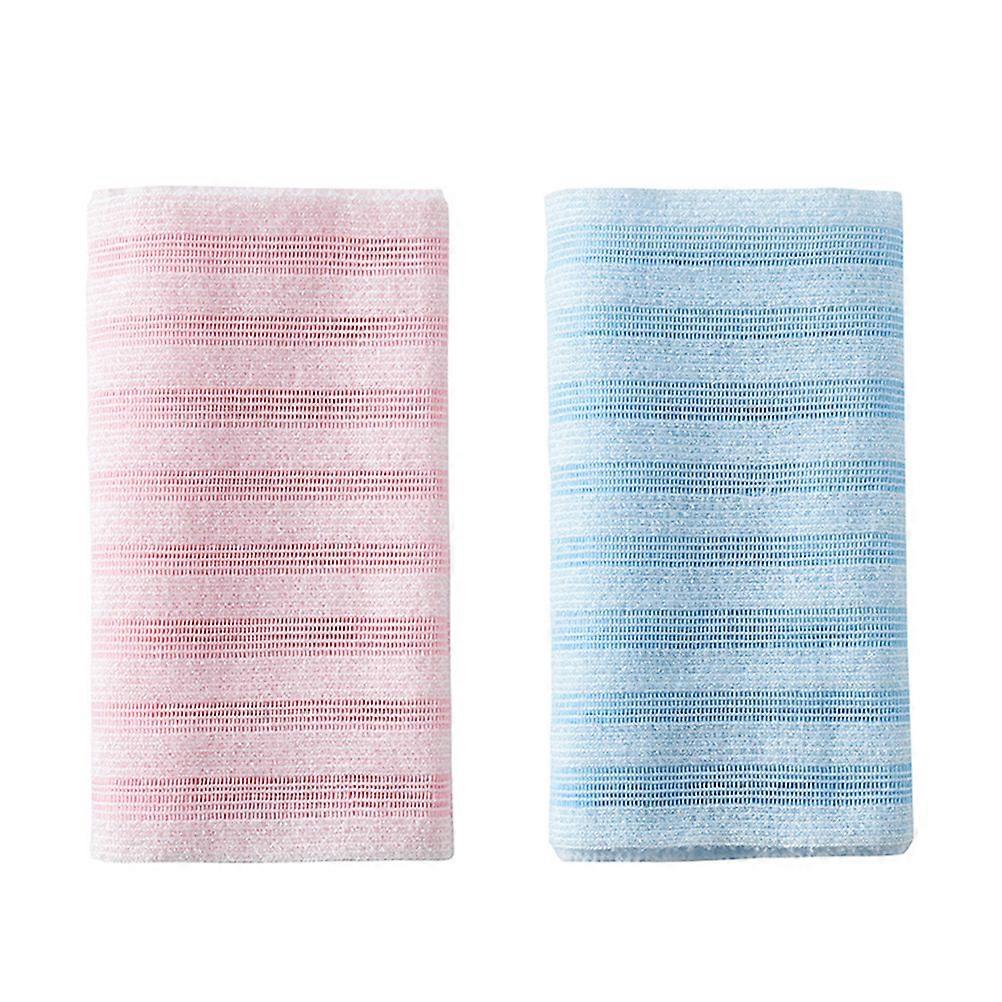 2pcs Serviettes de bain Corps Scrub Serviettes Longue Bande Exfoliante Serviettes de bain Serviettes de bain