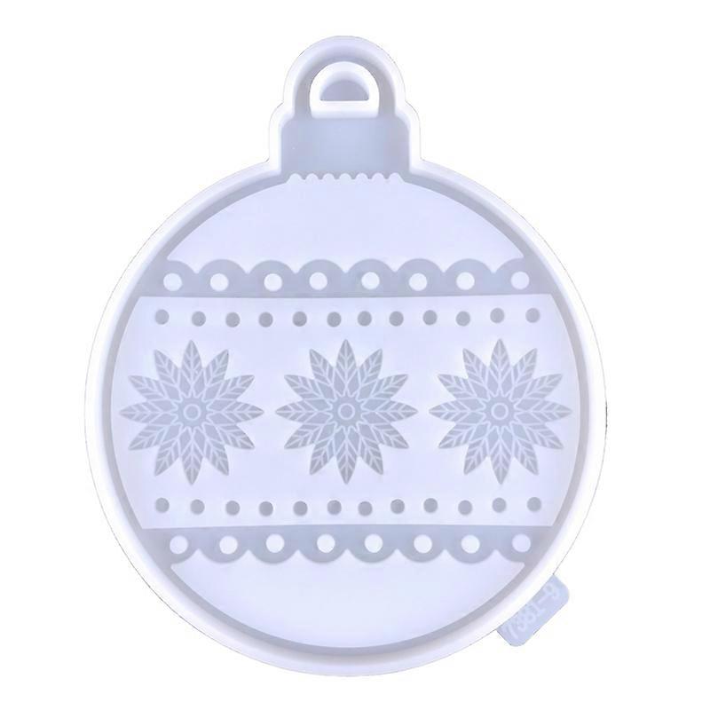 Christmas Tree Decor Keychain Silicone Mold with Hole Pendant Handmade Mold