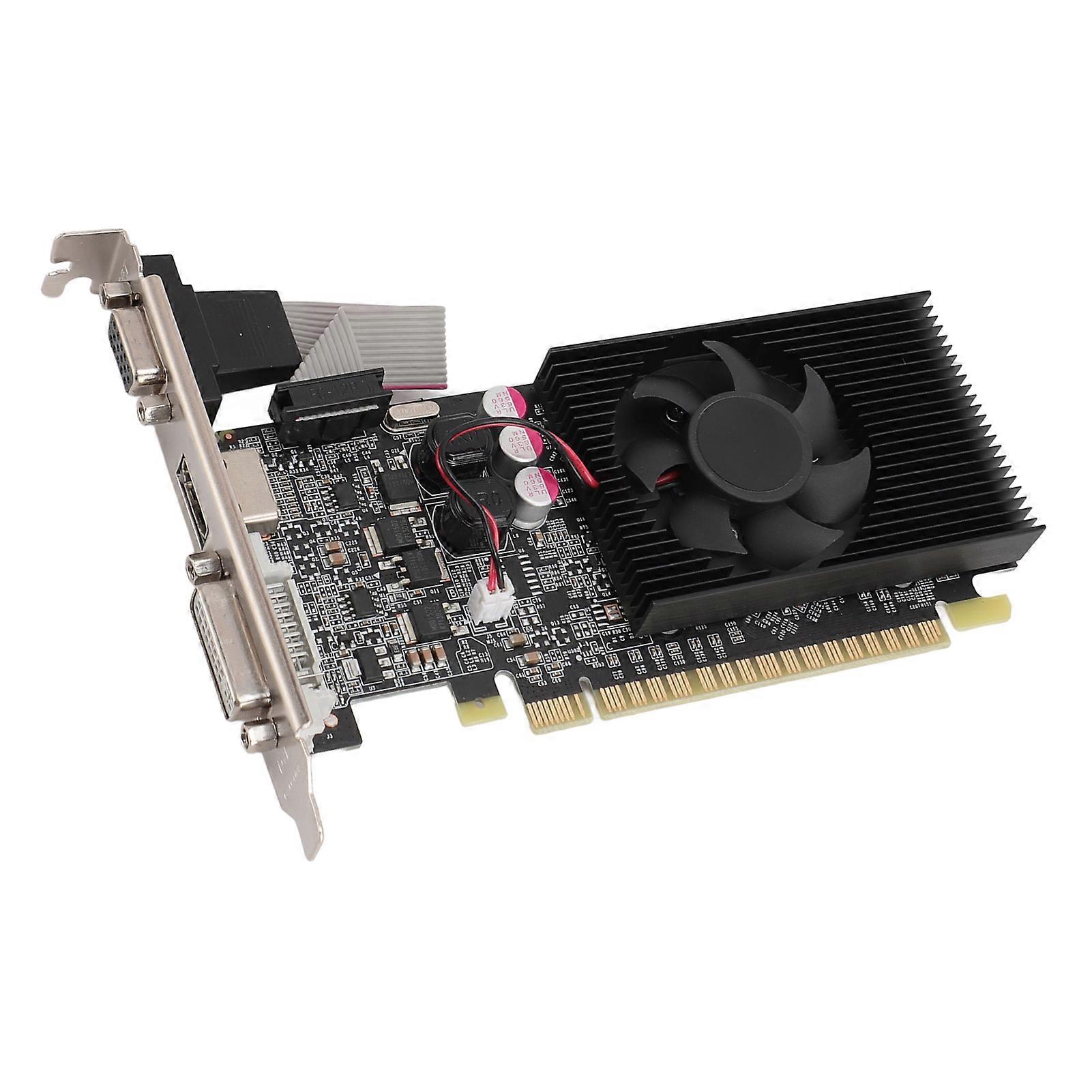 GT210 1GB DDR3 64BIT Gaming Graphics Card Support HD Multimedia Interface DVI VGA Interface PCIE Graphics Card with Fans 