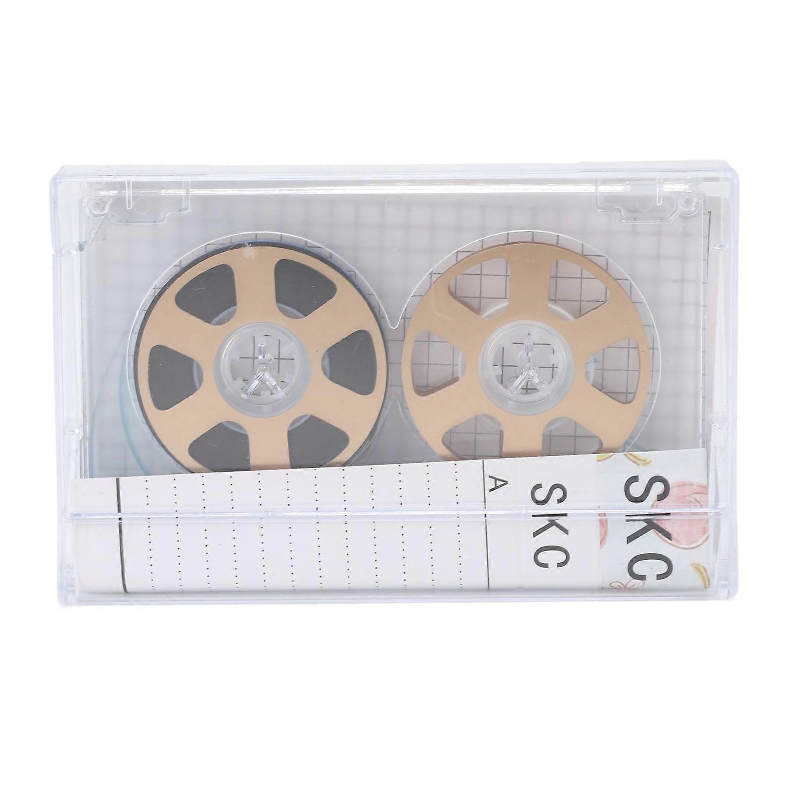 Reel to Reel Blank Cassette Tape 46 Minutes Normal Bias Low Noise High Output Transparent Sound Recording Cassette Tape Gold