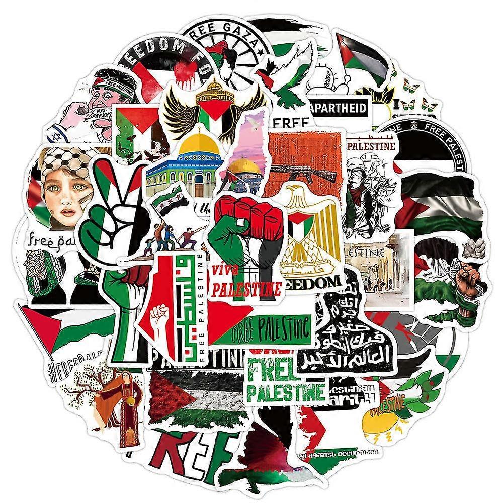 50pcs Free Palestine Victory Save Gaza Car Stickers