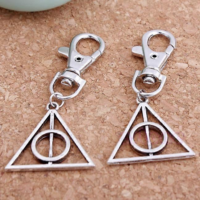 Unisex Silver Pc Deathly Hallows Mini Metal Tool For Key Chain Keyring Hot Size 1