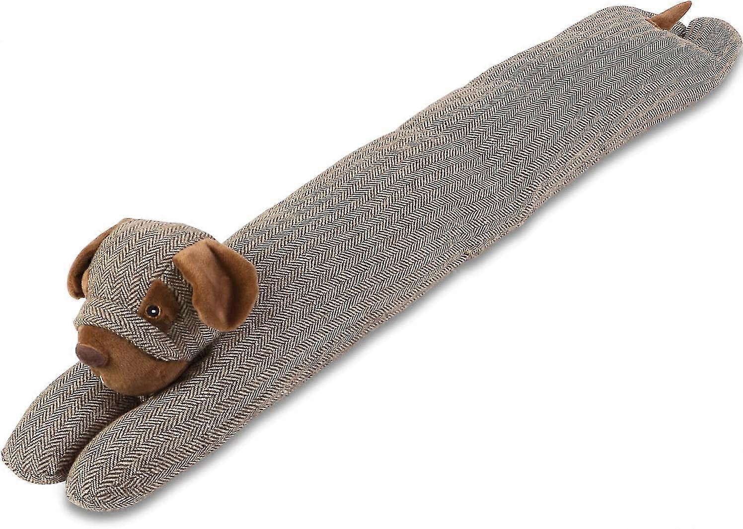 Dog Under Door Draft Stopper Heavy Duty. 3lb 34 Inch Decorative Fabric Door Draft Blocker. Animal Weather