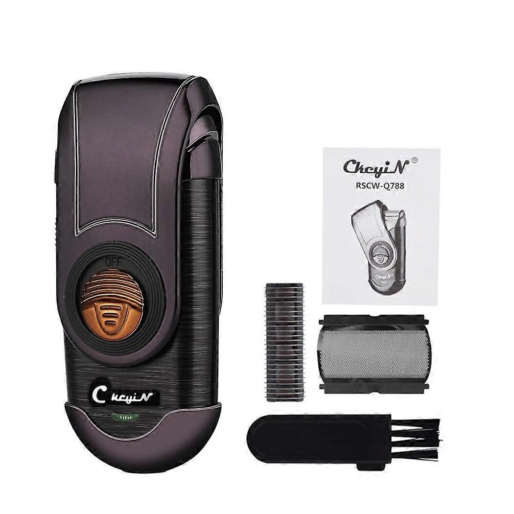 CkeyiN Men's Electric Shaver Reciprocating Beard Trimmer Cordless Razor Rechargeable Men Face Shaving Machine with Spare Blade