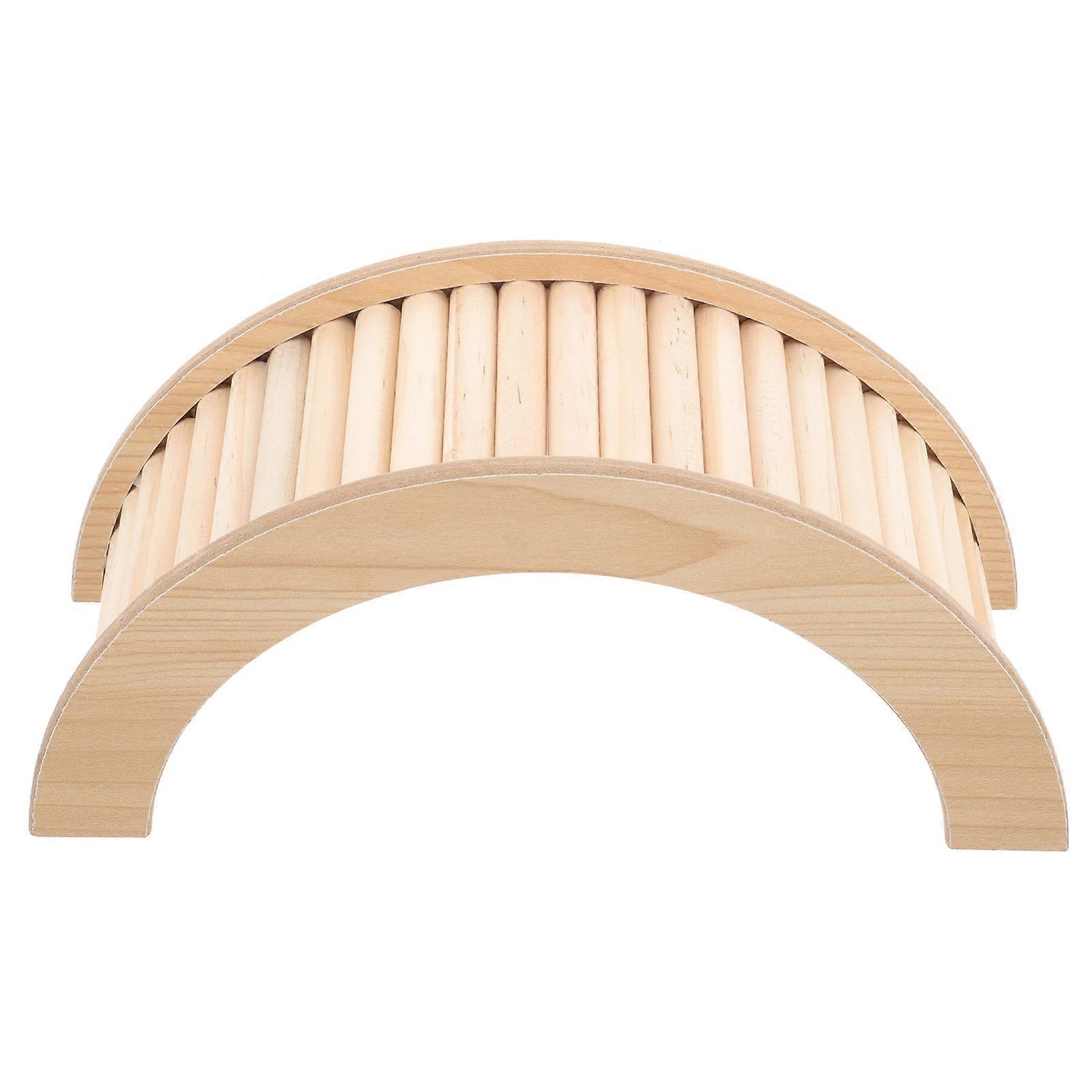 Wooden Climbing Bridge Hamster Training Ladder Guinea Pig Bridge Climbing Ladder