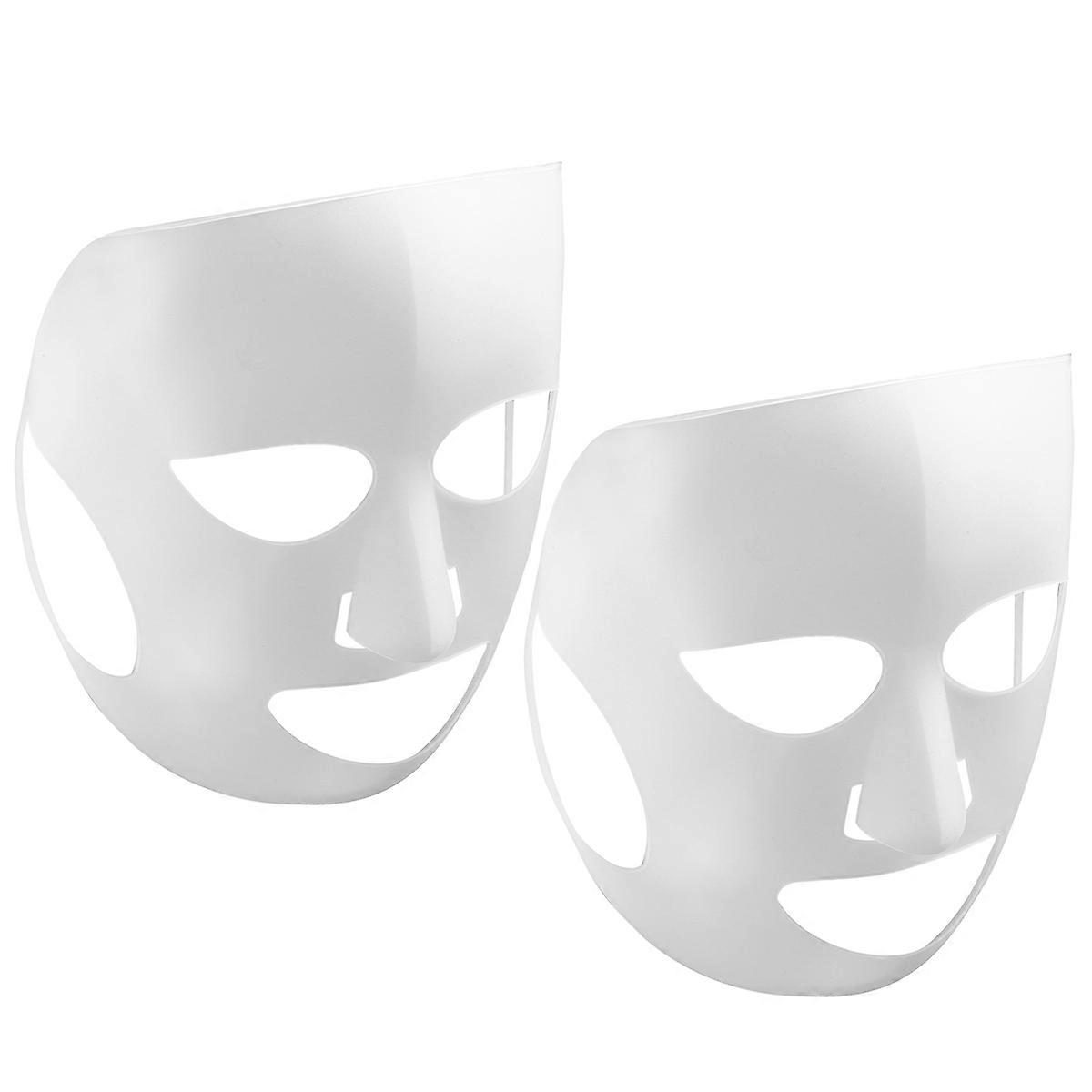 2 Pcs Bed Sheet Silicon Face Brushes Facials Moisturizing Reusable Sheet Holder