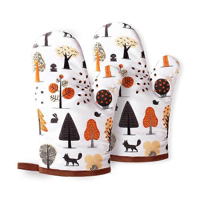 Kitchen Microwave Gloves Insulation Gloves Baking Tools Thicken Insulation Baking Gloves1SetMixed Color