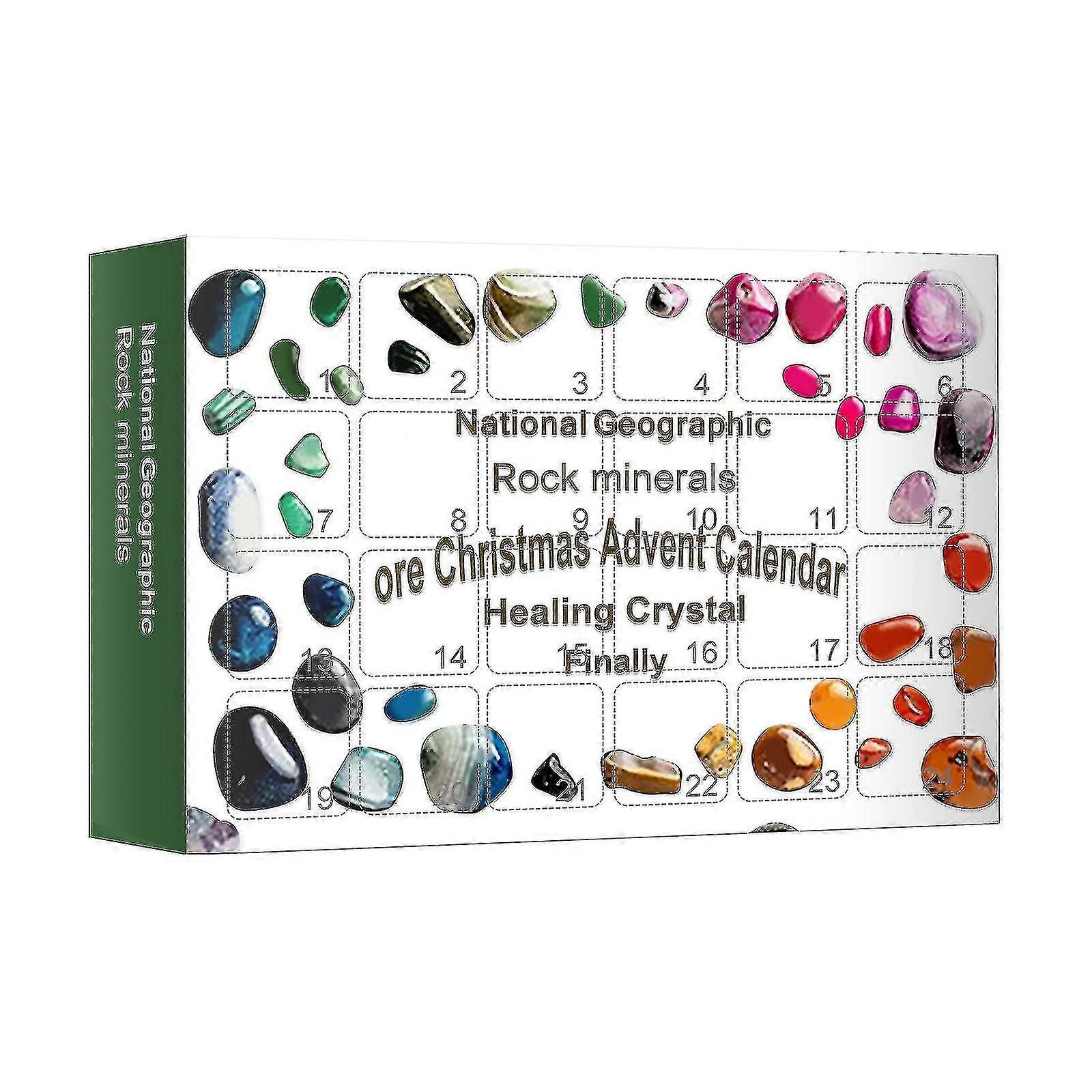 Healing Crystal Advent Calendar, pebbles Nedräkningskalendrar 24st