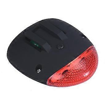 Lampe frontale de vélo solaire étanche Lumière de sécurité flash de vélo (1 pièce, noir