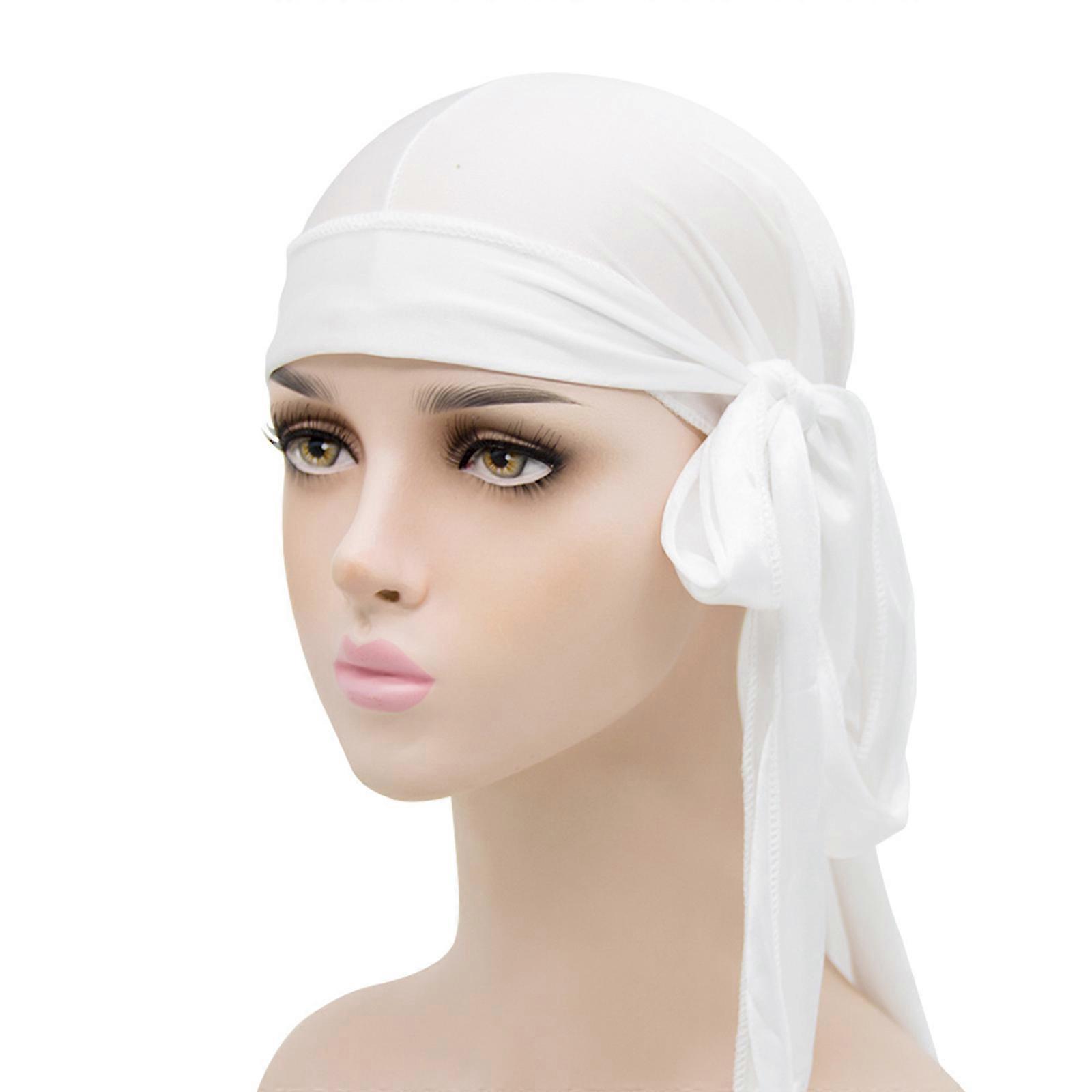 New Upgraded Silky Durag with Long Tail for Men, Pack Durags Do rags for 360 Waves