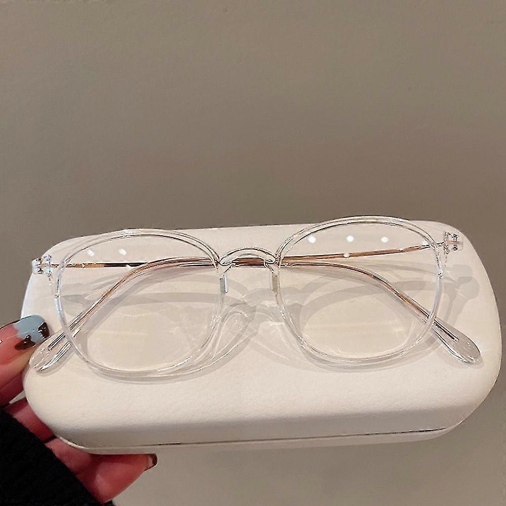 Tikuajgift Anti-blue Light Glasses Women Men Oversized Frame Eye Protection Ultra Light Eyeglasses O