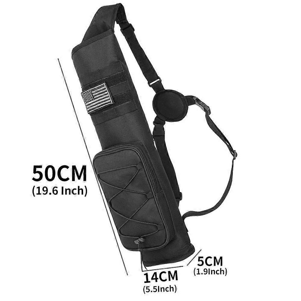 Borsa faretra per tiro con l'arco Borsa a tracolla portatile Fondo Ispessimento Cinghia regolabile per accessori da caccia per tiro con l'arco all'aperto