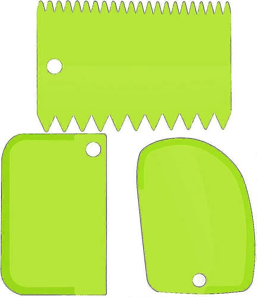 6 Pieces Knife Spatula Set Dough Scraper Silicone Dough Scraper Baking Silicone