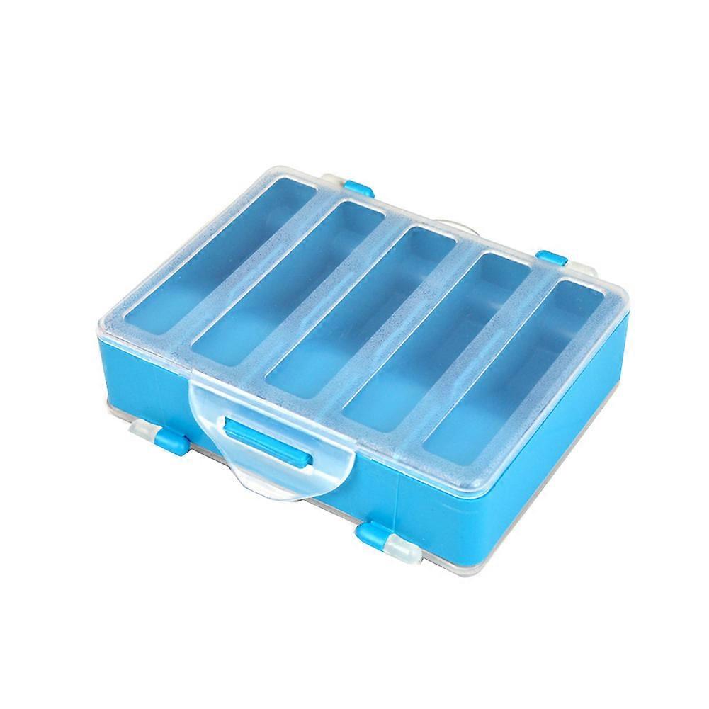 202410 Grid Plastic Large Capacity Double Sided Sharpened Fishing Hooks Storage Container Box Case