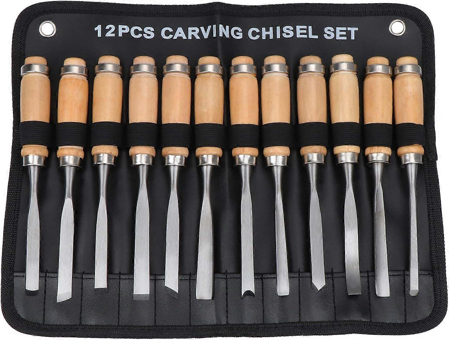 Promotional sales Wood Carving Hand Chisel Set, Woodworking Gouges Tool 12 in 1