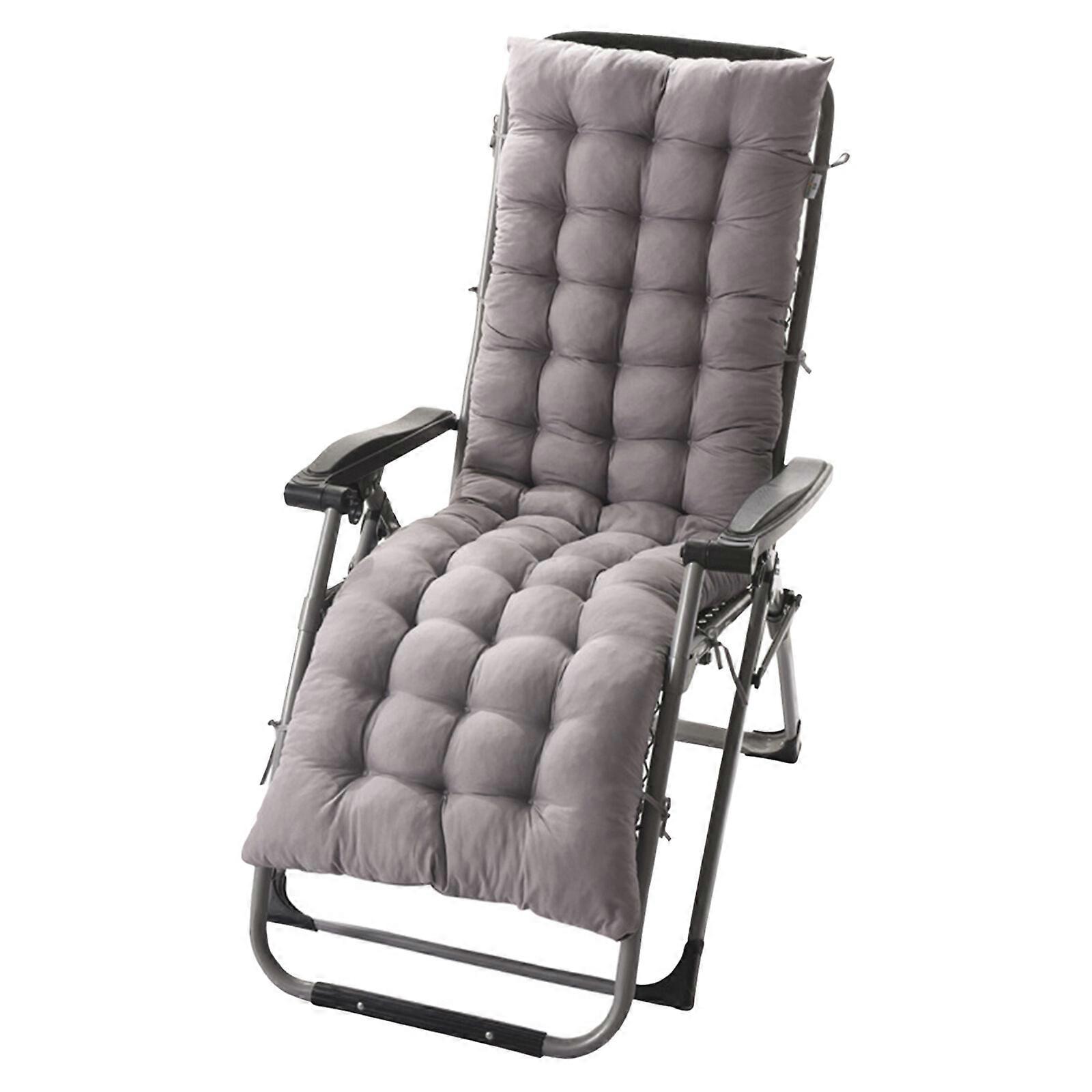 Deck Chair Cushion Replacement, Polyester with Ties, 155cm - 4 Colors