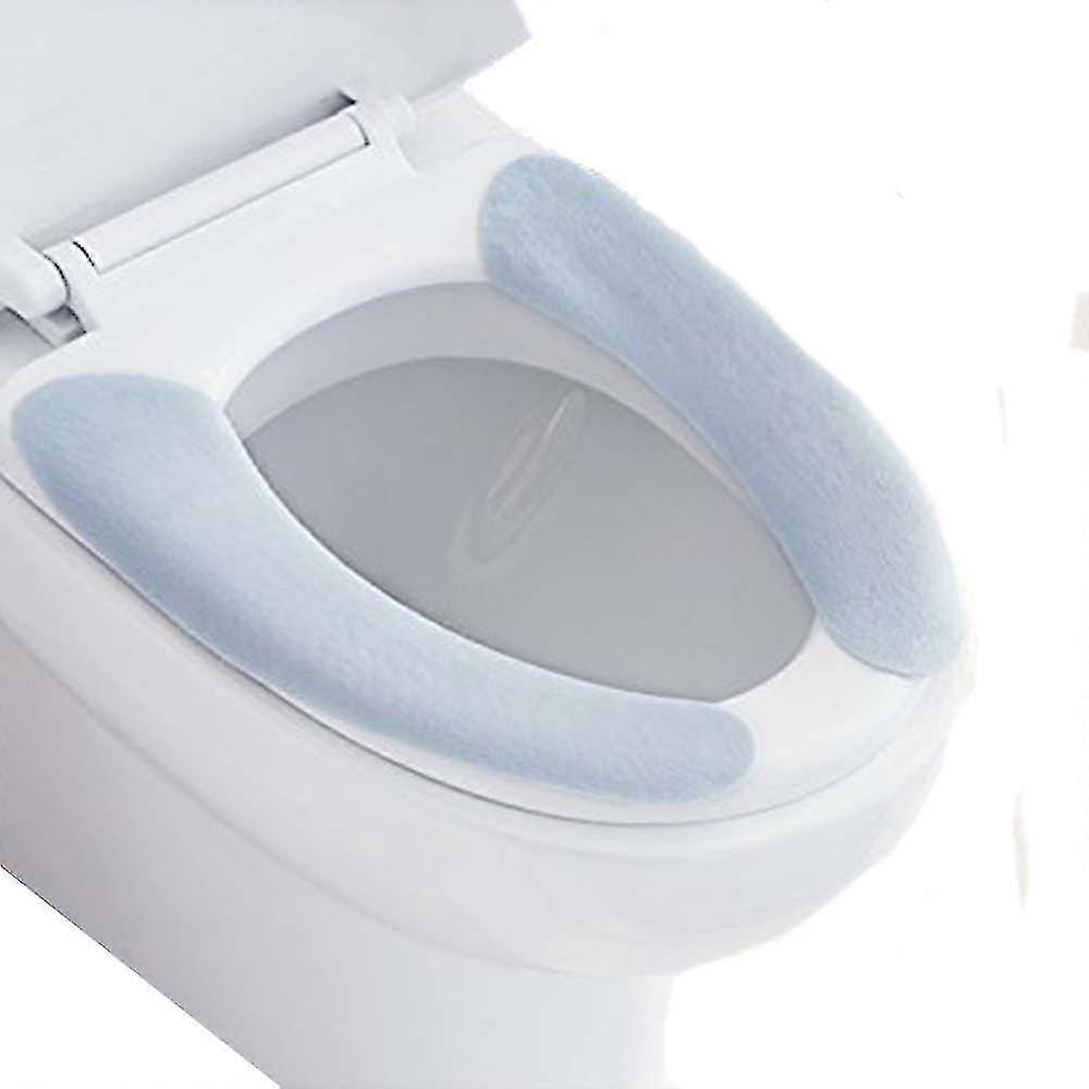 粘着性の便座リッドウォーマーカバーパッド洗い可能なトイレウォーマーマット(2パック)