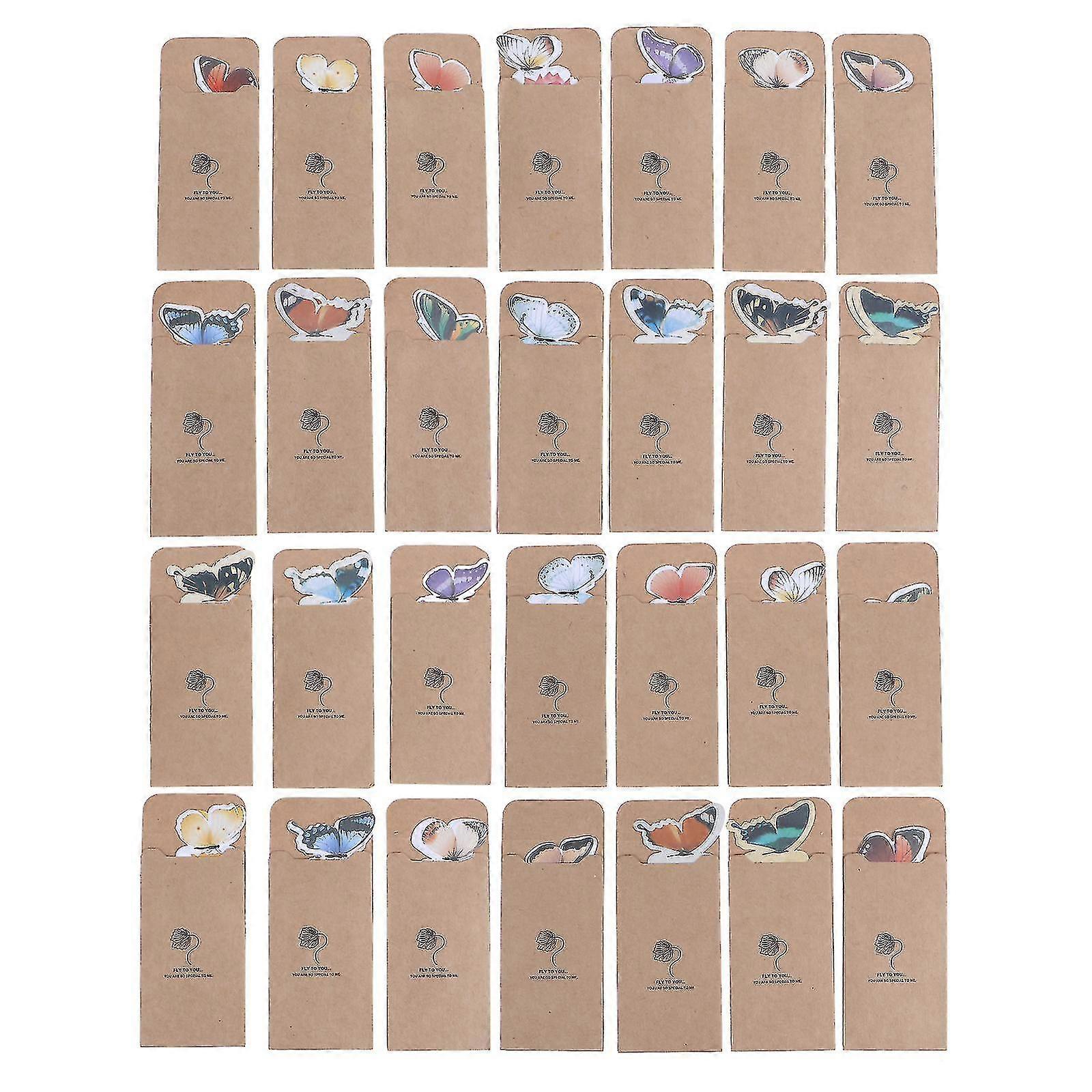 28pcs Adorable Bookmarks Unique Bookmarks Delicate Gift Bookmarks